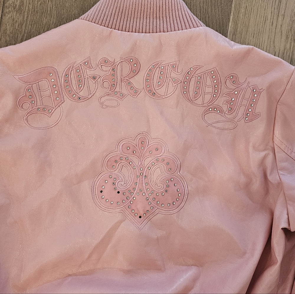 Pink Leather Dereon 1XL Jacket - Picture 1 of 12